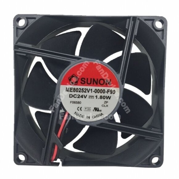 Sunon ME80252V1-0000-F99 DC 24V 1.80W 2 Wires / 3 Wires Axial Cooling Fan