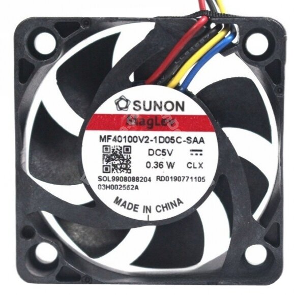 Sunon Maglev MF40100V2-1D05C-SAA DC 5V 0.36W 4010 Axial Cooling Fan