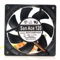 Sanyo 9GV1248P4G01 DC 48V 0.42A 4 Wires Axial Cooling Fan