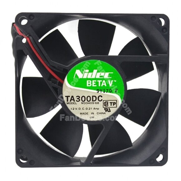 Nidec TA300DC M33409-68 DC 12V 0.21Amp 8025 Axial Cooling Fan