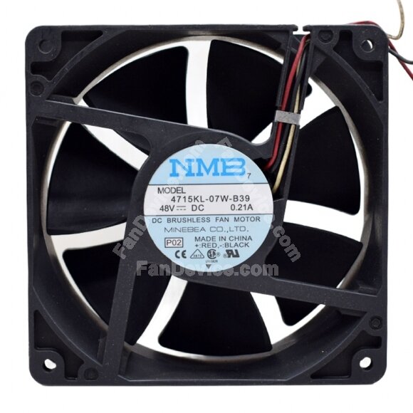 NMB 4715KL-07W-B39 DC 48V 0.21A 12038 Axial Brushless Cooling Fan
