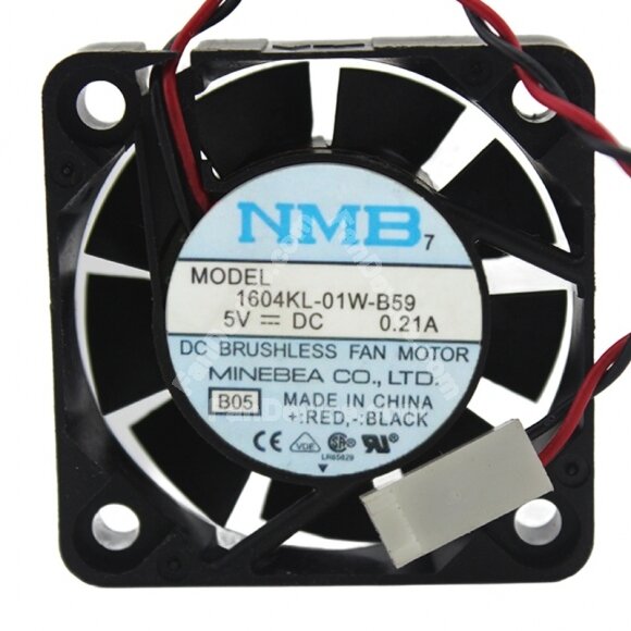 NMB 1604KL-01W-B59 DC 5V 0.21A 4010 Axial Brushless Cooling Fan