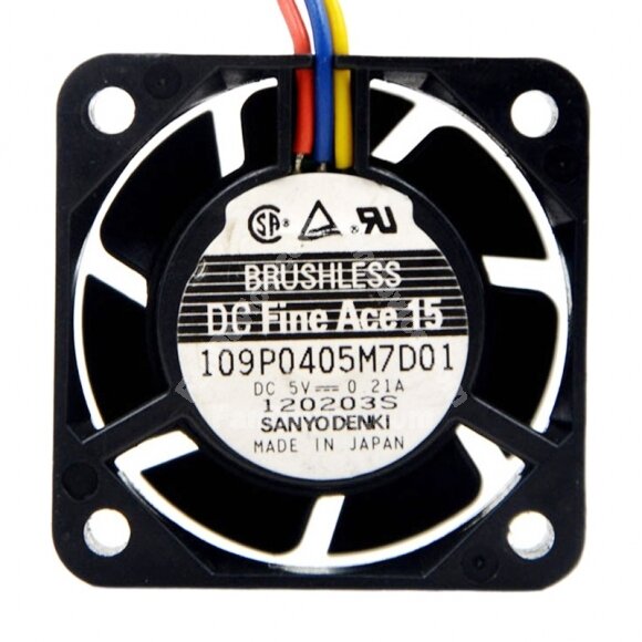 Sanyo Denki 109P0405M7D01 DC 5V 0.21A 4015 Axial Brushless Cooling Fan