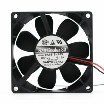 Sanyo Denki San Cooler 80 9A0812H409 DC 12V 0.13A 8025 Axial Cooling Fan