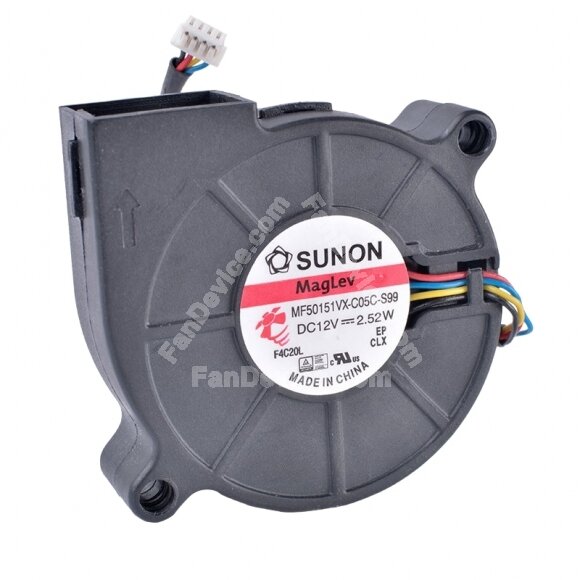 Sunon Maglev MF50151VX-C05C-S99 DC 12V 2.52W 5015 Blower Cooling Fan