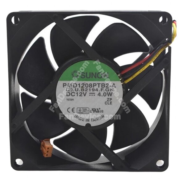 Sunon PMD1208PTB2-A DC 12V 4.0W 8025 Axial Cooling Fan