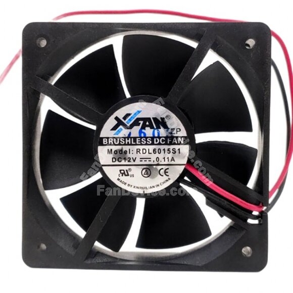 XFAN RDL6015S1 DC 12V 0.11A 6015 Axial Brushless Cooling Fan
