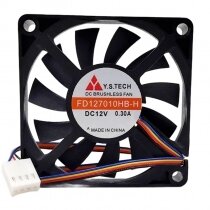 Y.S.TECH FD127010HB-H DC 12V 0.30A 7010 Axial Brushless Cooling Fan