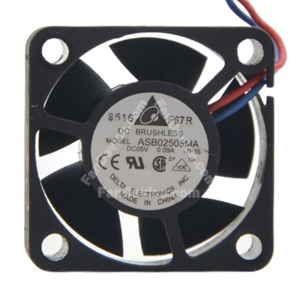 Delta ASB02505MA DC 5V 0.09A 2510 Axial Brushless Cooling Fan