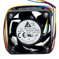 Delta TFA0412BN DC 12V 0.60A 4028 Brushless Axial Cooling Fan