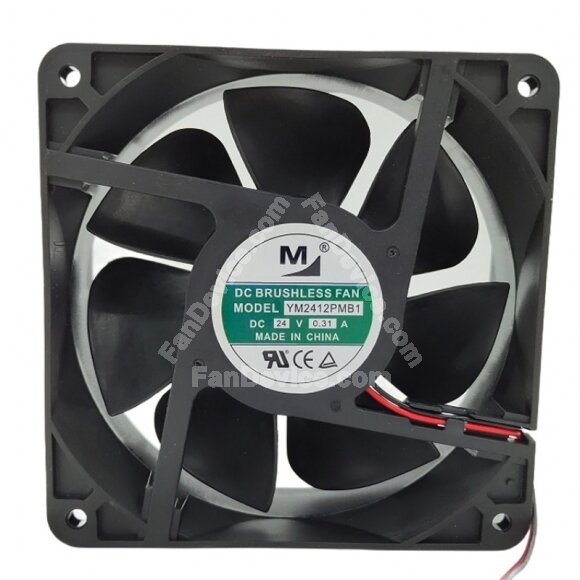 YM YM2412PMB1 DC 24V 0.31A 12038 Brushless Axial Cooling Fan