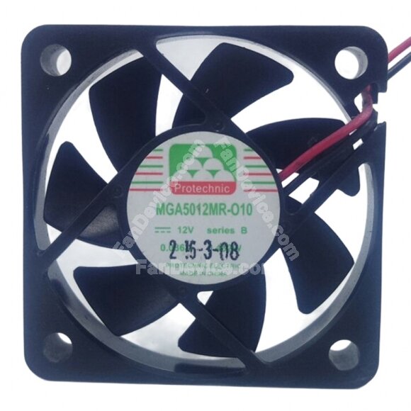 Protechnic MGA5012MR-O10 DC 12V 0.036A 5010 Axial Cooling Fan
