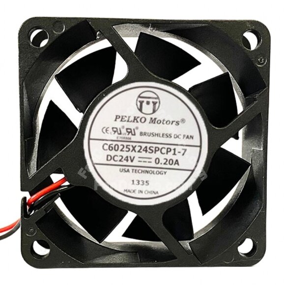 PELKO Motors C6025X24SPCP1-7 DC 24V 0.20A 6025 Axial Brushless Cooling Fan