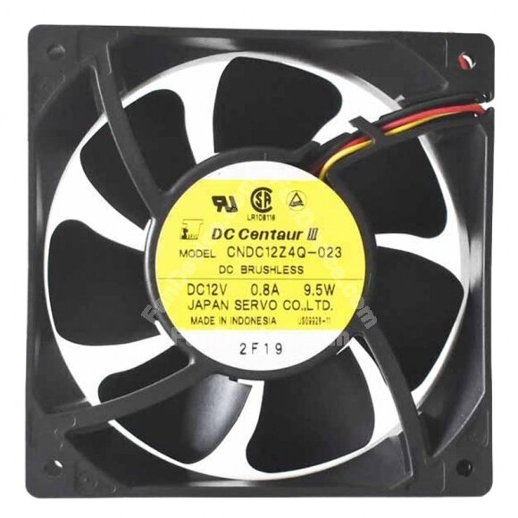 Servo CNDC12Z4Q-023 DC 12V 0.80A 9.5W 12038 Axial Brushless Cooling Fan