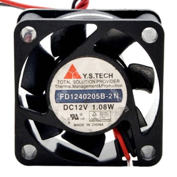 Y.S.TECH FD1240205B-2N DC 12V 1.08W 4020 Axial Cooling Fan