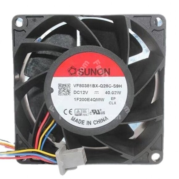 Sunon VF80381BX-Q28C-S9H DC 12V 40.02W 8038 Axial Cooling Fan
