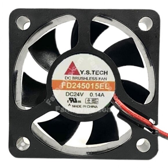 Y.S.TECH FD245015EL DC 24V 0.14A 5015 Brushless Axial Cooling Fan