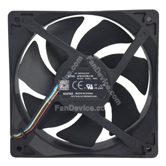 Delta AFB1212MJ-00 DC 12V 0.40A 12025 PWM Axial Cooling Fan