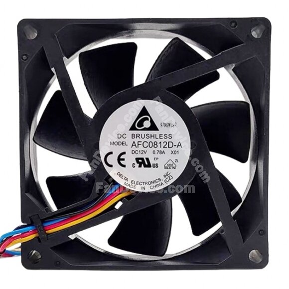 Delta AFC0812D-A DC 12V 0.78A 8025 Brushless Axial Cooling Fan