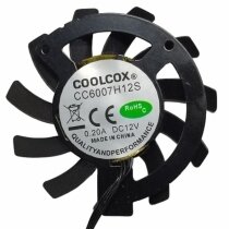 COOLCOX CC6007H12S DC 12V 0.20A Cooling Fan
