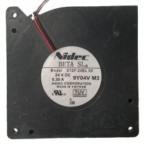 Nidec D12F-24BL 05 DC 24V 0.30A 2 Wires Blower Cooling Fan