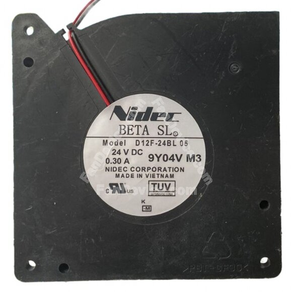 Nidec D12F-24BL 05 DC 24V 0.30A 2 Wires Blower Cooling Fan