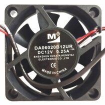 YM DA06020B12UR DC 12V 0.25A 2 Wires / 3 Wires Axial Cooling Fan