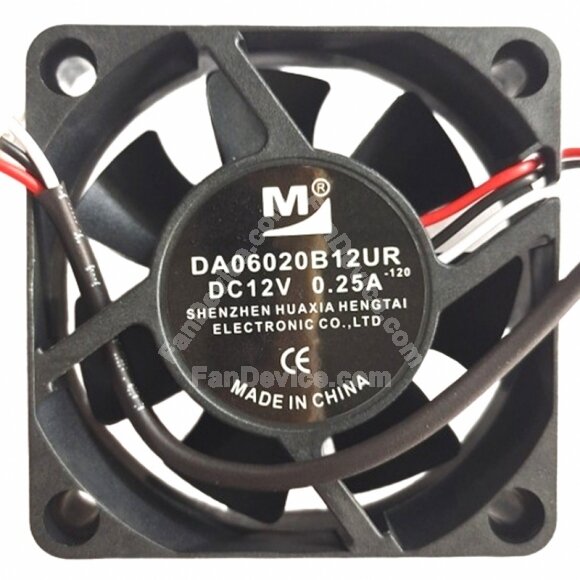YM DA06020B12UR DC 12V 0.25A 2 Wires / 3 Wires Axial Cooling Fan