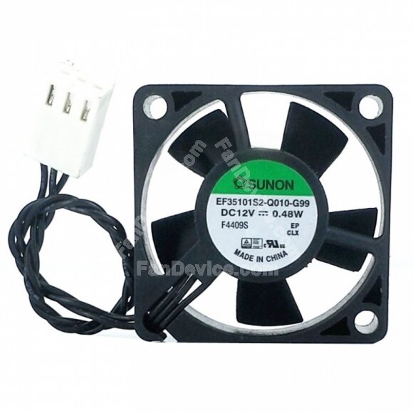 Sunon EF35101S2-Q010-G99 DC 12V 0.48W 2 Wires / 3 Wires Axial Cooling Fan