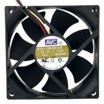 AVC F08025B12UB DC 12V 0.35A 2 Wires / 3 Wires Ball Bearing Axial Cooling Fan
