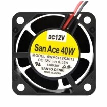 Sanyo Denki 9WP0412K3013 DC 12V 0.55A 2 Wires Axial Cooling Fan