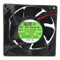 SERVO KLDC24Z4PL-929 DC 24V 0.18A 2 Wires Axial Cooling Fan