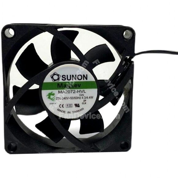 Sunon MA2072-HVL.GN AC 220-240V 4.3 / 4.4W 2 Wires Axial Cooling Fan