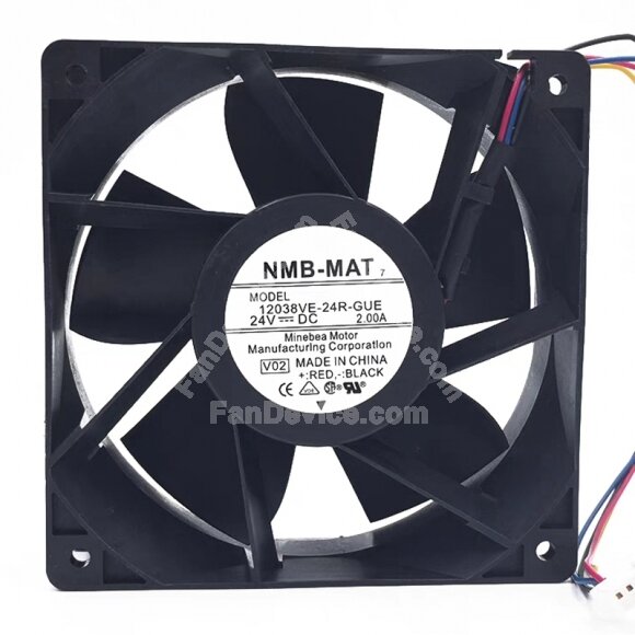NMB-MAT 12038VE-24R-GUE DC 24V 2.00A 12038 Axial Cooling Fan