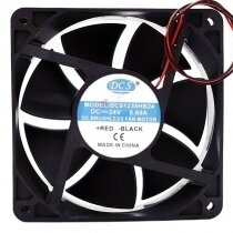 DCS DCS1238HB24 DC 24V 0.60A 2 Wires Brushless Axial Cooling Fan