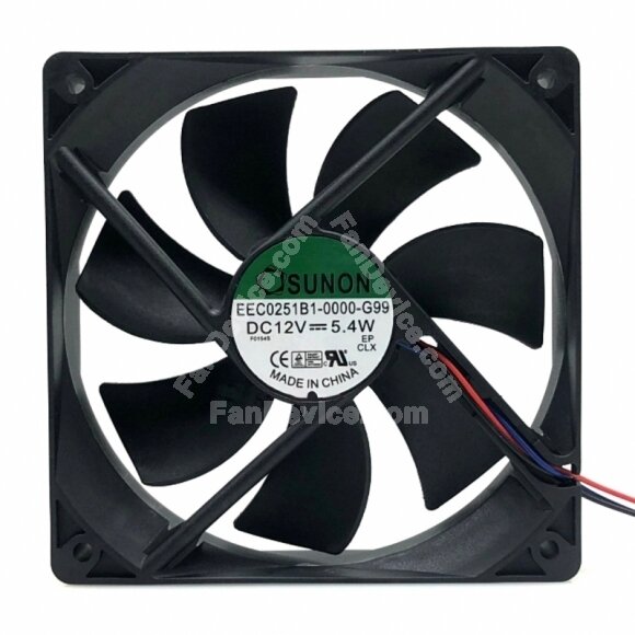 SUNON EEC0251B1-0000-G99 DC 12V 5.4W 2 Wires / 3 Wires Axial Cooling Fan