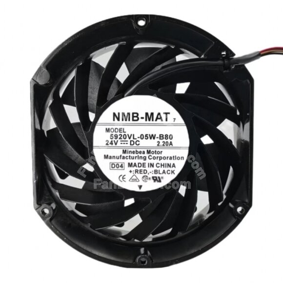 NMB-MAT 5920VL-05W-B80 DC 24V 2.20A 2 Wires / 3 Wires / 4 Wires Axial Cooling Fan