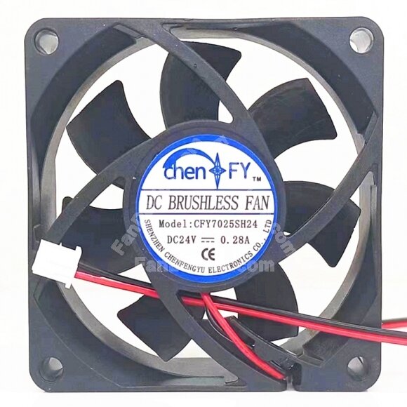 ChenFY CFY7025SH24 DC 24V 0.28A 7025 Brushless Axial Cooling Fan