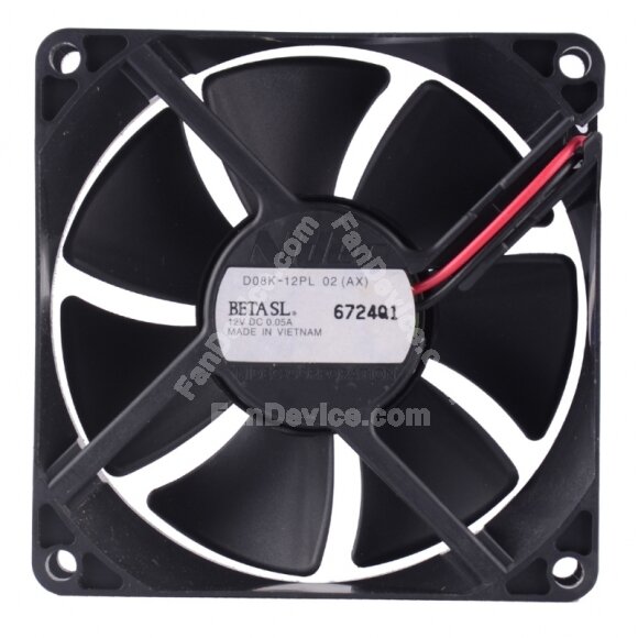 Nidec D08K-12PL 02 DC 12V 0.05A 8025 Axial Cooling Fan