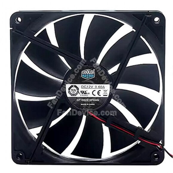 Cooler Master DF1352512FDHN DC 12V 0.60A 13525 Axial Cooling Fan