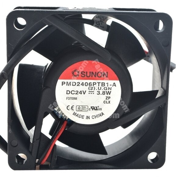 Sunon PMD2406PTB1-A (2).U.GN DC 24V 3.8W 2 Wires Axial Cooling Fan