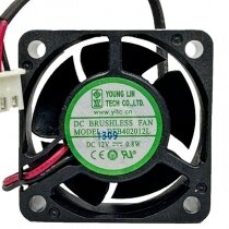 YOUNG LIN DFB402012L DC 12V 0.8W 4020 Brushless Axial Cooling Fan