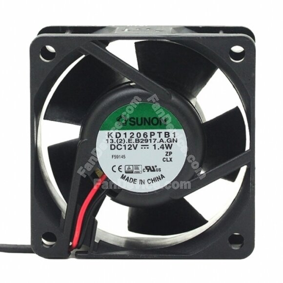 SUNON KD1206PTB1 DC 12V 1.4W 2 Wires / 3 Wires Axial Cooling Fan