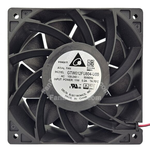 Delta GTW012FU804-U00 AC 100-240V 0.2A 11W 12038 Axial Cooling Fan
