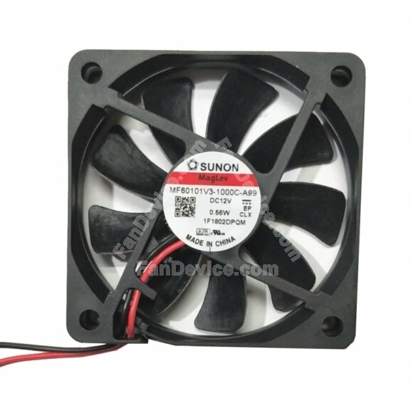 SUNON MF60101V3-1000C-A99 DC 24V 0.56W 2 Wires Axial Cooling Fan