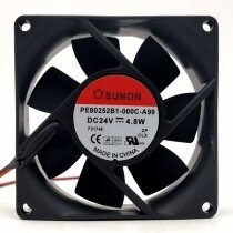 SUNON PE80252B1-000C-A99 DC 24V 4.80W 2 Wires Axial Cooling Fan