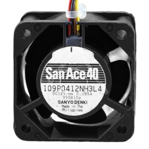 Sanyo Denki San Ace 40 109P0412NH3L4 DC 12V 0.195A 4 Wires Axial Cooling Fan