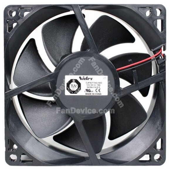 Nidec DJF92T7AG-S02 DC 12V 0.19A 2 Wires 9225 Axial Cooling Fan