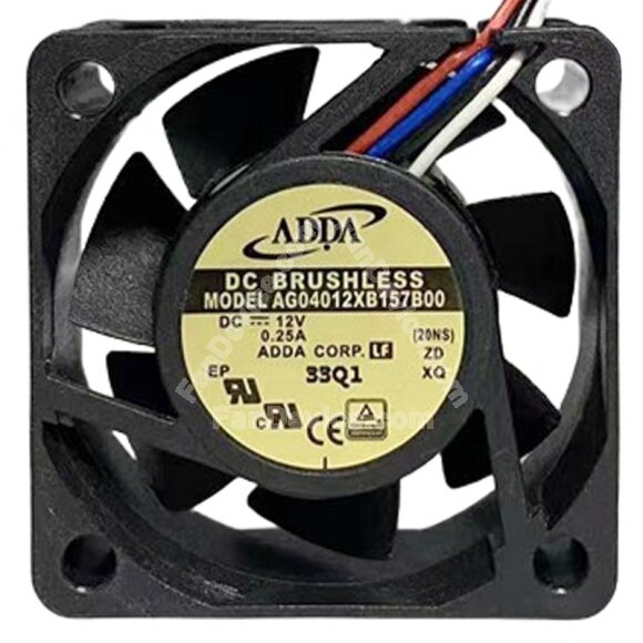 ADDA AG04012XB157B00 12V 0.25A 4 Wires Brushless Axial Fan