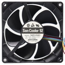 Sanyo 9A0912H401 DC 12V 0.21A 2 / 3 Wires Axial Fan